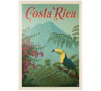 Costa Rica: Toucan In The Jungle, Vintage Poster - Premium 1000 pieces Puzzle - MyPuzzle special collection from Anderson Design Group
