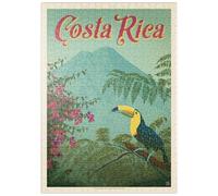 Costa Rica: Toucan In The Jungle, Vintage Poster - Premium 500 pieces Puzzle - MyPuzzle special collection from Anderson Design Group