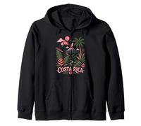 Costa Rica Toucan Volcano Tabacon Rainforest Travel Tico Zip Hoodie