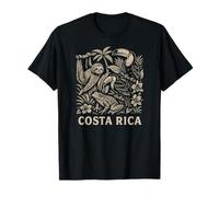Costa Rica Tropical Jungle, Cute Wildlife Sloth Frog Toucans T-Shirt