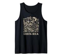 Costa Rica Tropical Jungle, Cute Wildlife Sloth Frog Toucans Tank Top