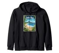Costa Rica Tropical Zip Hoodie
