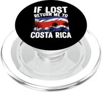 Costa Rica Vacation Travel Flag If Lost Return To Costa Rica PopSockets PopGrip for MagSafe
