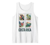 Costa Rica Wildlife, Cute Birds, Reptile and Frog Stamps Tank Top