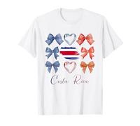 Costa Rican Bows Pride Roots Latina Women Costa Rica Bow T-Shirt