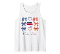 Costa Rican Bows Pride Roots Latina Women Costa Rica Bow Tank Top