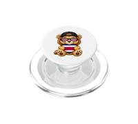 Costa Rican Flag Lion Heart Heritage Outfit for Costa Rica PopSockets PopGrip for MagSafe