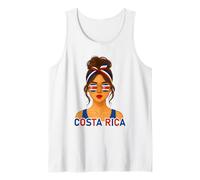 Costa Rican Girl Costa Rica Flag Costa Rican Girlfriend Wife Tank Top