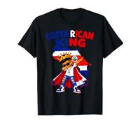 Costa Rican King Pride Costa Rica Flag Crown Heritage T-Shirt