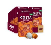 Costa Smooth Medium Roast Aluminium Coffee Pods (Pack of 10, Total 100 Coffee Capsules)