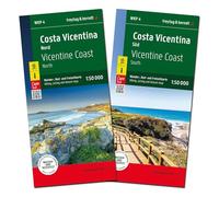Costa Vicentina Hiking, Cycling and Leisure Map: 2 Map set (North and South)