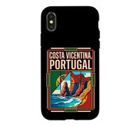 Costa Vicentina Portugal Flag Coastal Cliffs Travel Art Case for iPhone X/XS