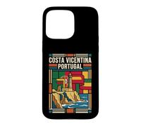 Costa Vicentina Portugal Flag Coastal Travel Graphic Case for iPhone 15 Pro Max