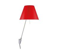 Costanzina Wall Lamp Aluminum M. Red Shade