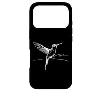 Costa'S Hummingbird Bird Line Art Drawing Case for iPhone 17 Pro