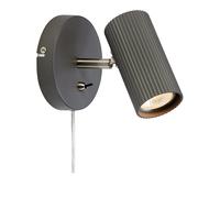 Costilla Reading Light with Plug - Dark Grey