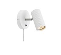 Costilla Reading Light with Plug - White