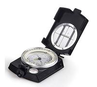 COSTIN Multifunctional Compass, Metal Military Waterproof High Accuracy Compass with Map Measurer, Distance Calculator,Bubble Level Perfect for Outdoor Activities, Matte Black