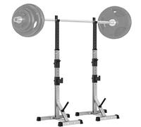 costoffs Home Gym Barbell Rack Stand, Height Adjustable Squat Rack & Heavy Duty Bench Press Rack for Strength Training, Free Weight Squat Power Rack Fitness Equipment, Max Load 300kg