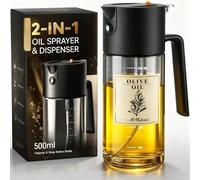 Costop Professional 500ml Glass Oil Sprayer - 3-in-1 Kitchen Tool: Fine Mist, Stream & Pour | Leak-Proof Design for Air Fryer, BBQ & Cooking | BPA-Free
