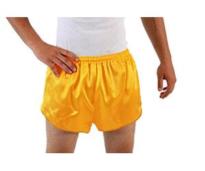 Costume Agent Gold Athletic Running Shorts (XX-Large)