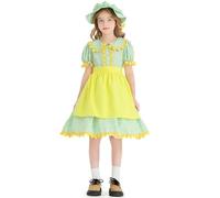 Costume Bodysuit Halloween Costume Girls Outfits Witch Lolita Dress For Kids Party Cosplay Performance Everyday Wear Toddler To Teen (Green, S)