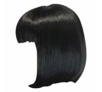 Costume Carnival Women's Wigs for Women, Human Hair, Brazilian Women's Wig, Black Fibre, High Temperature Wig Made of African Synthetic Hair, False Headwear, (Black, One Size)
