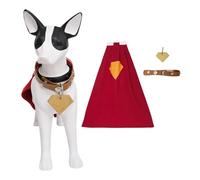 Costume Cosplay Set for Dogs with Cape Soft Collar and Tag for Halloween and Themed Parties
