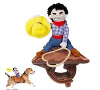 Costume de Cowboy pour Chien - Déguisement Drôle Avec Cavalier, Costume d'Équitation pour Animaux, Tenue Amusante pour Chiens de Moyenne et Grande Taille, Idéal pour Noël, Halloween et Fêtes