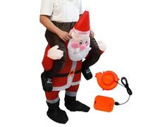 Costume De Noël Gonflable - Combinaison Festive Imperméable | Costume Santa Claus Gonflable Noël Avec Souffleur Pour Fêtes Familiales Rassemblements Événements Célébrations Déguisement Rigolo