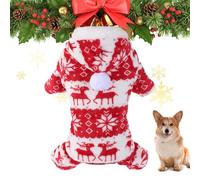 Costume de Noël Pour Chien - Vêtements Pour Animaux de Compagnie Tricots Chauds, Tenue d'hiver Pour Chat, Costume de Noël Pour Petits et Grands Chiens
