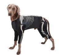 Costume D'Halloween Pour Chien - Vêtements Squelette Respirants Et ÉLastiques | Polyester Spandex Déguisement Gros Chiens | Tenue De Fête Confortable Et Amusante Pour Automne Cosplay Photos