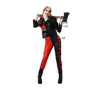 Costume For Adults Bloody Harlequin Lady (Size: Xs/S) Costume Accs NEW