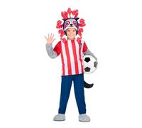 Costume For Children Atlético Madrid 5 Pieces American India Unisex Costumes NEW