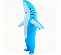 Costume gonflable amusant de requin pour Halloween (Blue, 150cm-190cm)