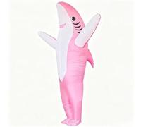 Costume gonflable amusant de requin pour Halloween(Pink, 120cm-150cm)