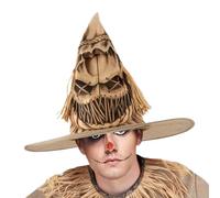 Costume Hat - Rural Theme Party Accessory, Breathable Comfortable Fit, Versatile Dress Up Prop | Ideal For Halloween Photography Events, Cosplay For Men Women, Costume Parties, Lightweight Scarecrow