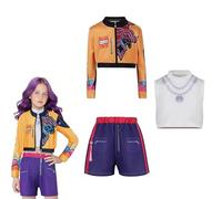 Costume Kids Girls Cosplay 3-14years- Girls Fancy Stage Outfit Set 3pcs Singer Costume 3-14years,C-9-10