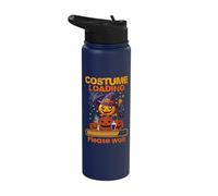 Costume Loading Please Wait Halloween Pumpkin Witch Stainless Steel Insulated Water Bottle