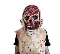 Costume Mask, Morbuy Cosplay Halloween Scary PU Leather Realistic Prop Party Mask (One size,Rotten face)