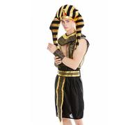 Costume Men Carnival Halloween Ramses Egyptian Pharaoh M/L