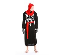 Costume Men Women Halloween Skeleton Bones Monk Zombie Demon Size M/L