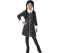 Costume Mercoledì Wednesday Addams Carnevale Bambina Classico Halloween