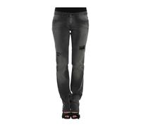 Costume National Women's Distressed Straight Leg Jeans - Gray Jeans in Grey | Size: 6 Costume National Grey 6