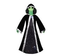 Costume Parade Alien Costume For Adults Kids Halloween Cosplay Outfit Elegant Court Style Green Full Body Jumpsuit Role Play Performance Suit(Green,10-12 Year)