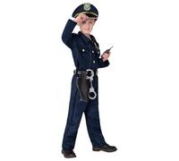 Costume - Polyester S-XL | Policeman Uniform Outfit | Officer Outfit Dress Up For Halloween Themed Party Stage Performance School Event Holiday Gathering