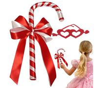Costume Staff | Carnival Costume Supplies - Cane with Bow Accessory | for Comic Conventions, Costume Parties, Photo Shoots, Cinema, Masquerade Events, Creators