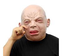 Costume Thick Crying Mask Full Head for Adults Latex Cry Mask Halloween Cosplay Party