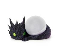 Costume Wizard Dragon Stand for Echo & Dot 4th/5th Gen, 3D Printed Dragon Desktop Speakers for Echo & Dot 5th/4th Gen, Made in USA (Dark Purple)