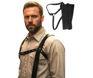 costumebase ASH Williams Holster Harness Evil Dead Costume Props Shotgun Shoulder Strap Brown